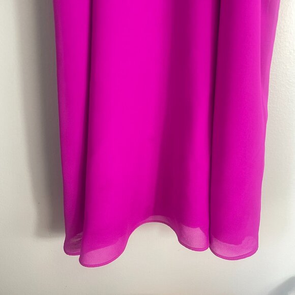 Gianni Bini Marine Ruffles Halter Mini Dress Size XS in Hot Pink Party - Picture 5 of 8